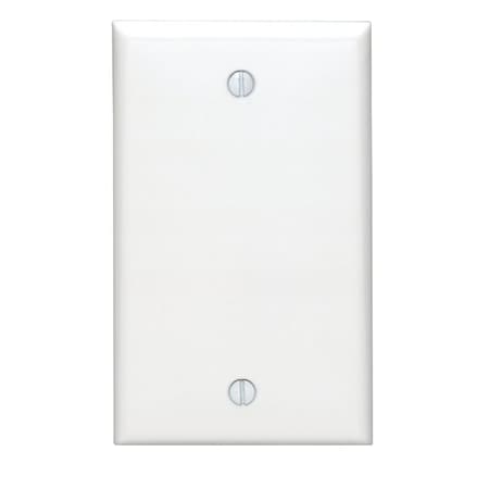Leviton 1-Gang Standard Nylon Blank Wall Plate, White 002-80714-00W